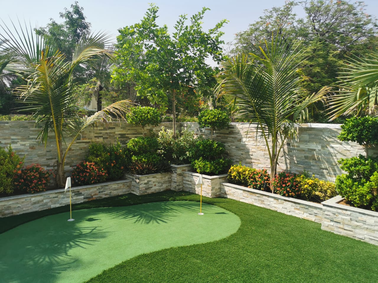 quality outdoor garden installations in Dubai